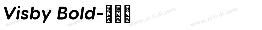 Visby Bold字体转换